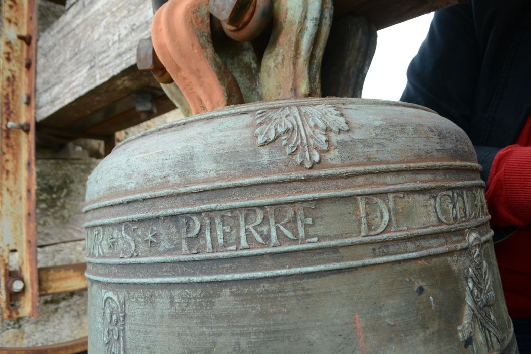 cloche, détail de l’inscription