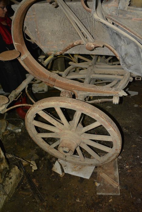 voiture hippomobile de type Brisca 1830, détail