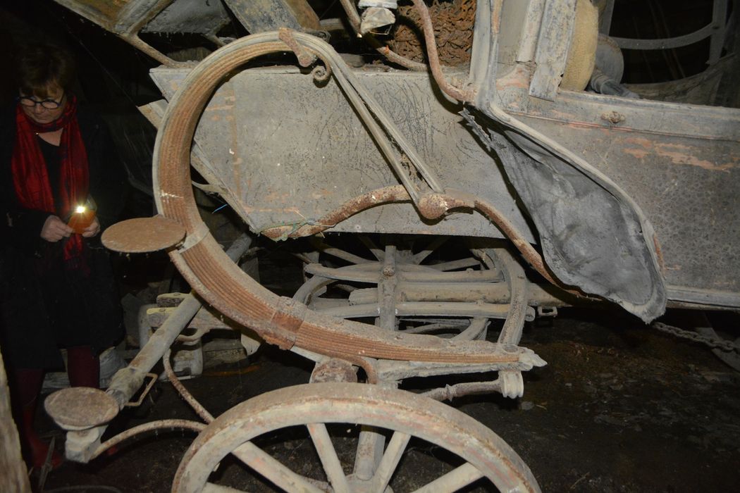 voiture hippomobile de type Brisca 1830, détail