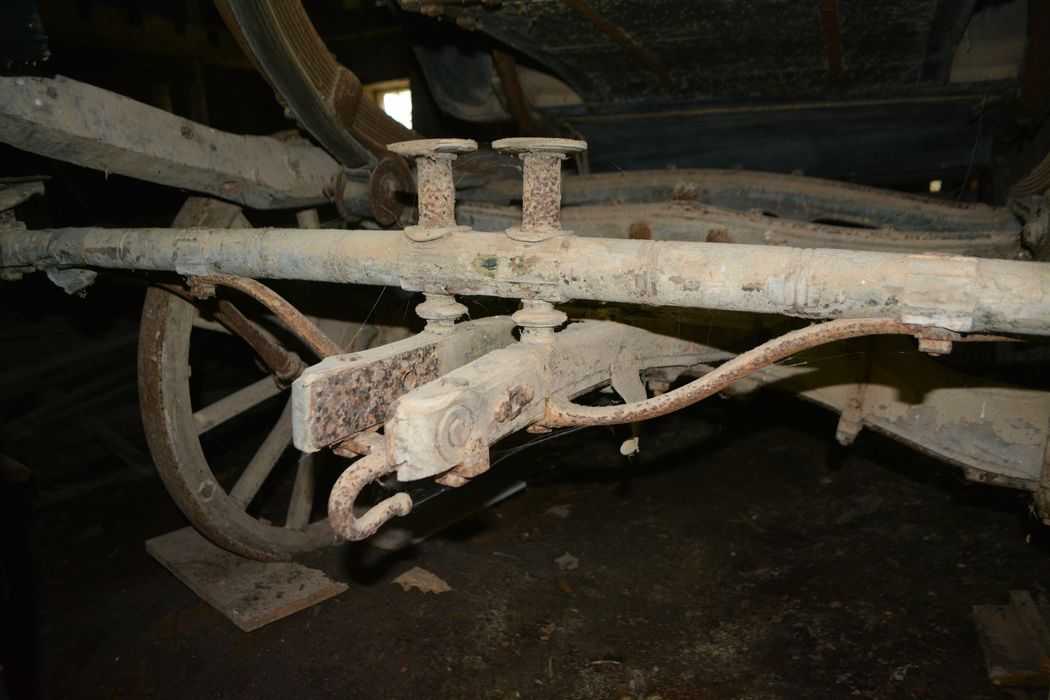 voiture hippomobile de type Brisca 1830, détail
