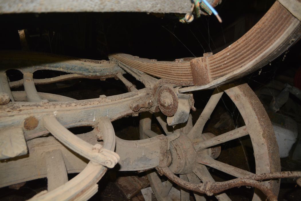 voiture hippomobile de type Brisca 1830, détail