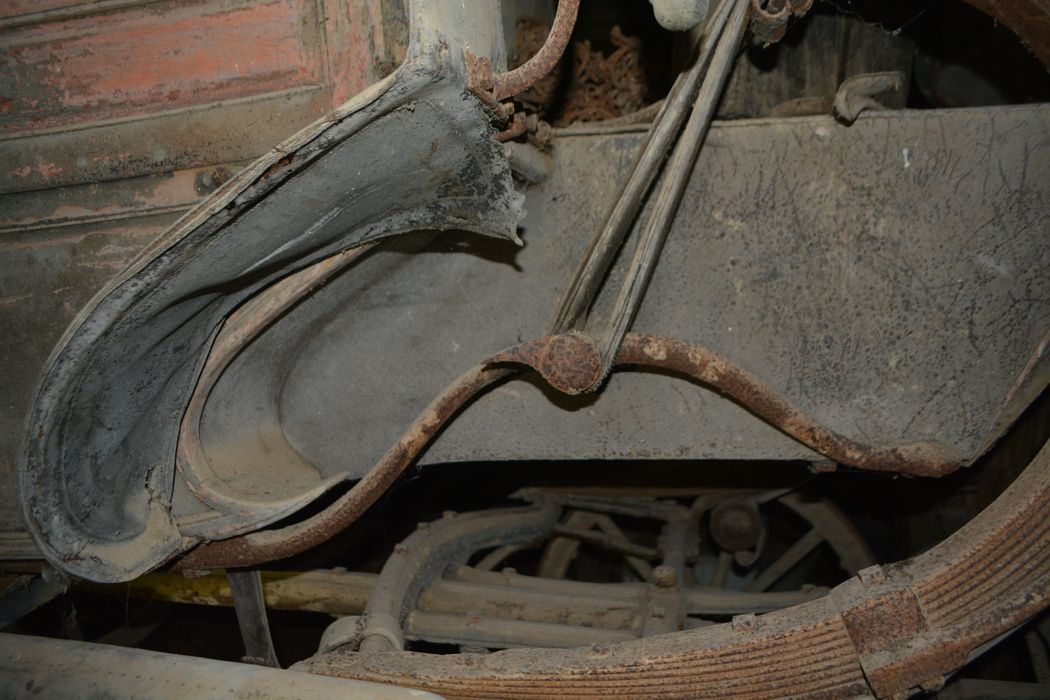 voiture hippomobile de type Brisca 1830, détail