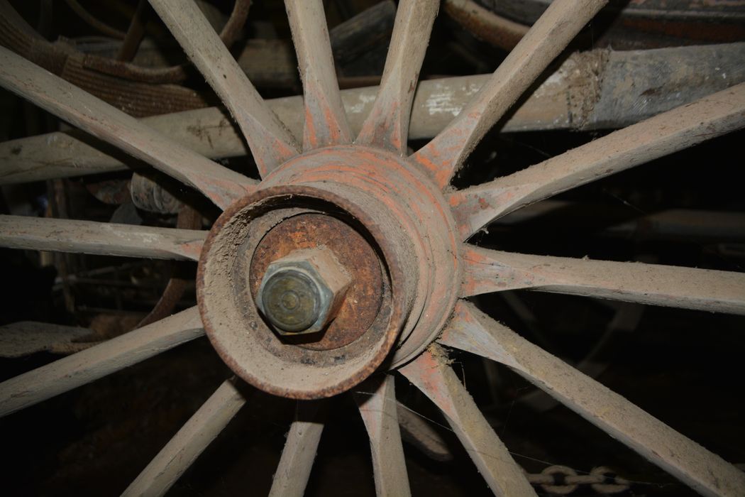 voiture hippomobile de type Brisca 1830, détail