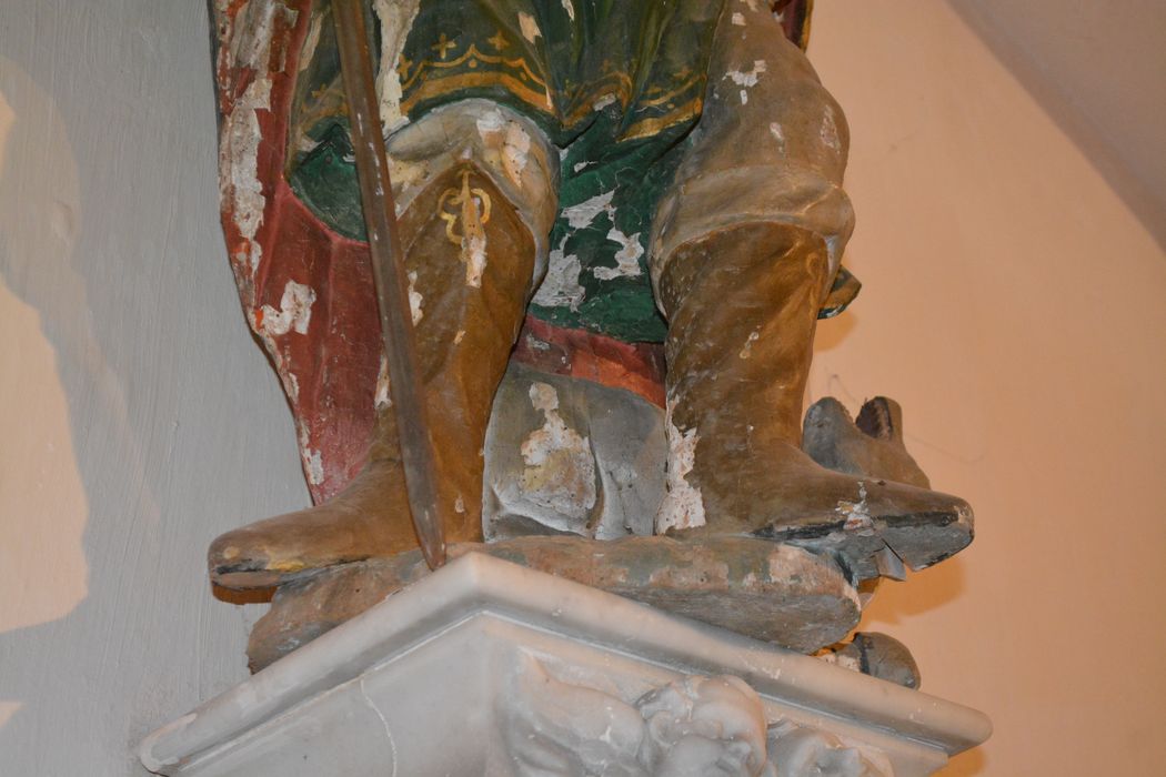 statue : saint Roch, détail
