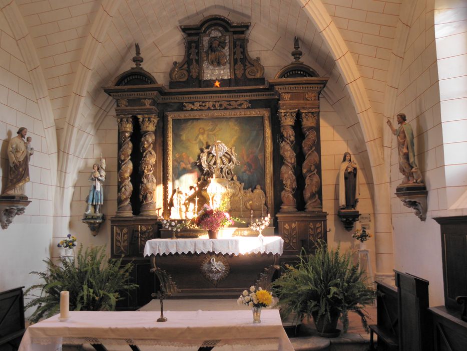maître-autel, retable, tableau : Résurrection du Christ