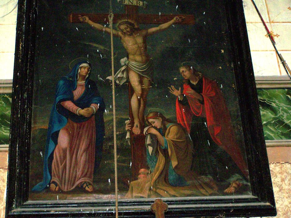 Tableau et son cadre : Crucifixion