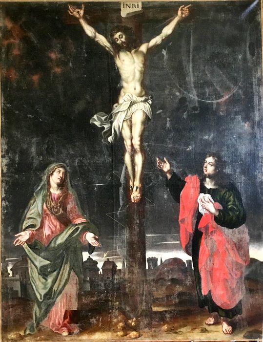 tableau du maître-autel : Crucifixion (la)