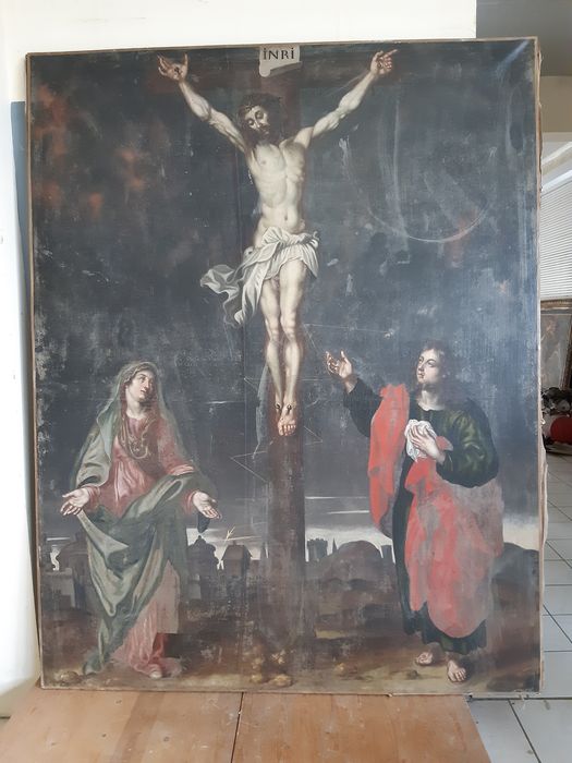 tableau du maître-autel : Crucifixion (la)