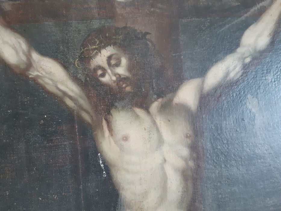 tableau du maître-autel : Crucifixion (la), détail