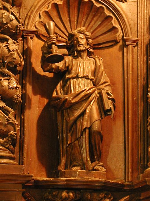 retable du maître-autel, détail d’une statue