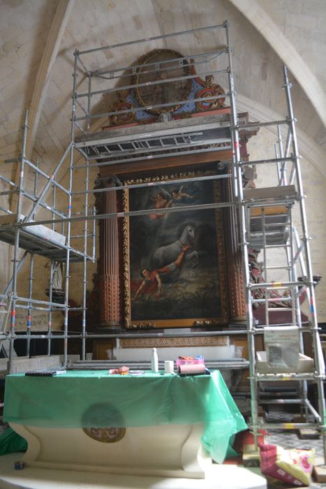 maître-autel, retable, tableaux : Saint Hippolyte et Sainte martyre