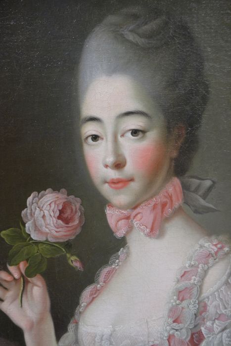 tableau : portrait de la comtesse de Provence, vue partielle