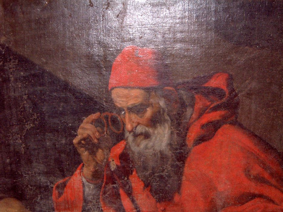 tableau : saint Jérôme lisant, détail