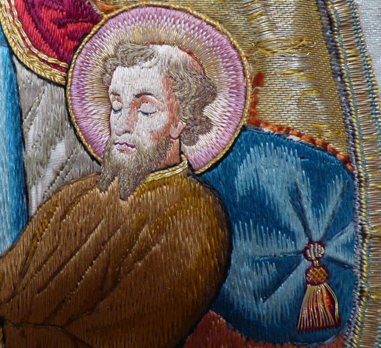 chape (ornement blanc), détail - © Ministère de la Culture (France), Conservation des antiquités et des objets d’art du Maine-et-Loire, tous droits réservés