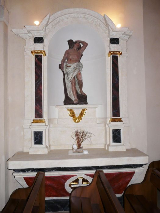 Autel latéral de Saint-Sébastien et son retable