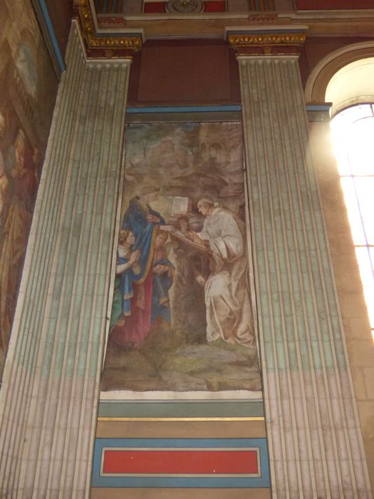 Peinture n°7 : Apparition de la Vierge à l'Enfant à saint Dominique