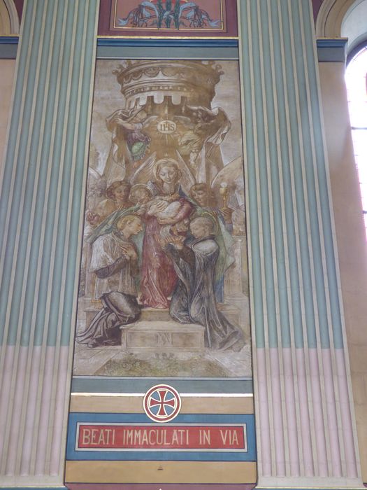 Peinture murale n°15 : Saints Louis de Gonzague et Stanislas