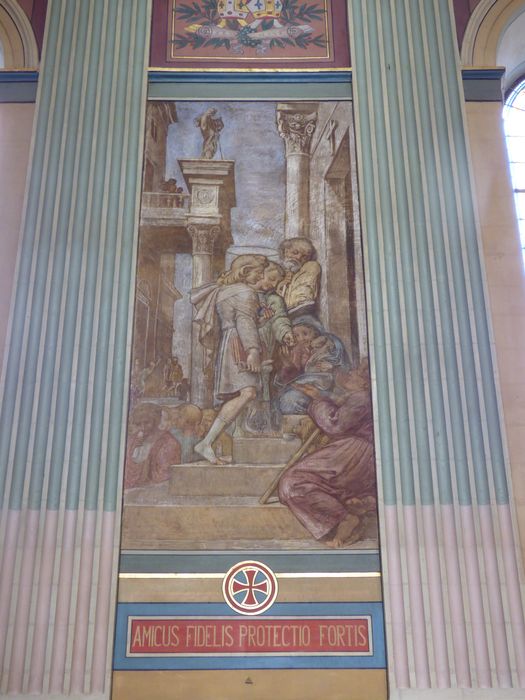 Peinture murale n°17 : Saints Basile et Grégoire de Nazianze