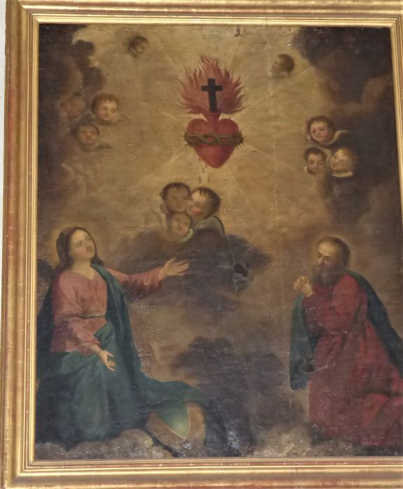 Tableau : Adoration du Sacré-Coeur