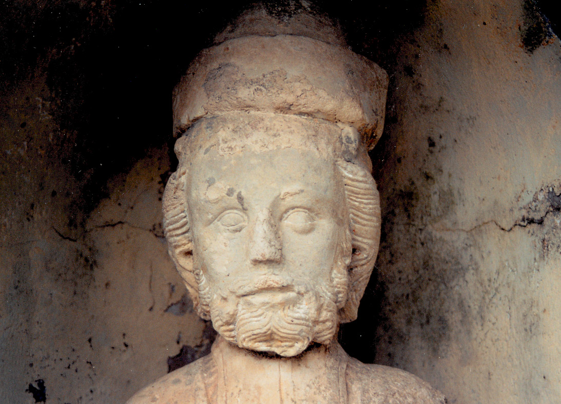 statue : Saint Jacques le Majeur, tête de face