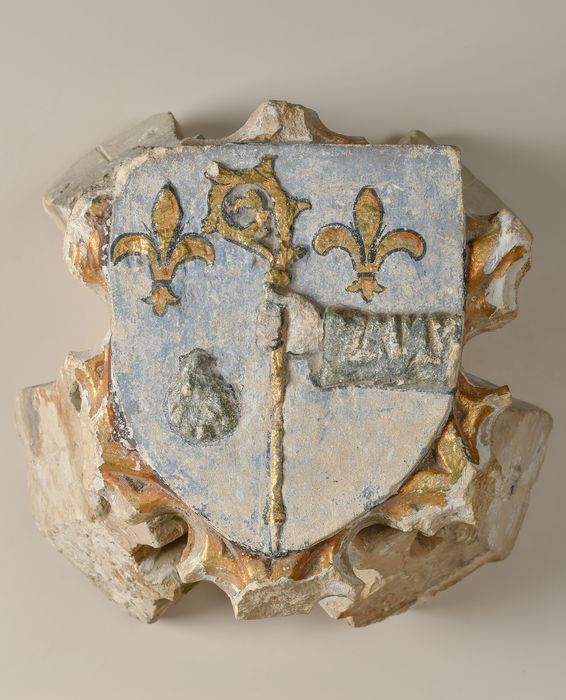 clef de voûte de la chapelle de la petite abbaye - © Ministère de la Culture (France), Musée municipal de Saint-Lô - Tous droits réservés