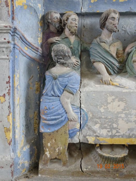 retable : La Cène, détail - © Ministère de la Culture (France), Conservation des antiquités et des objets d’art de la Marne - Tous droits réservés