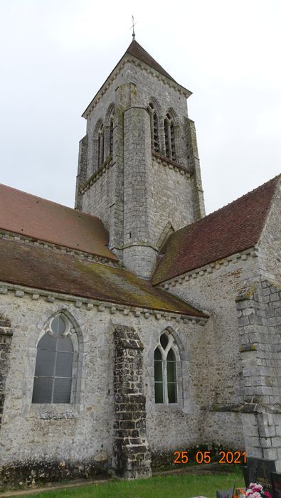 façade latérale sud, vue partielle