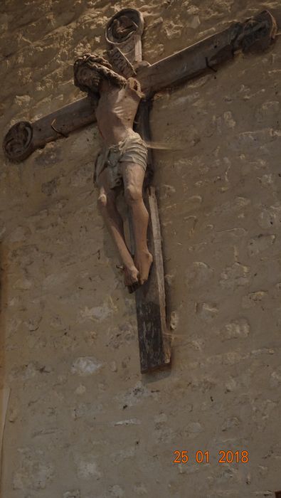 statue : Christ en croix - © Ministère de la Culture (France), Conservation des antiquités et des objets d’art de la Marne - Tous droits réservés