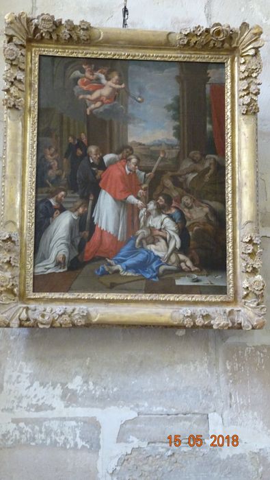 Tableau : Saint Charles Borromée visitant les pestiférés