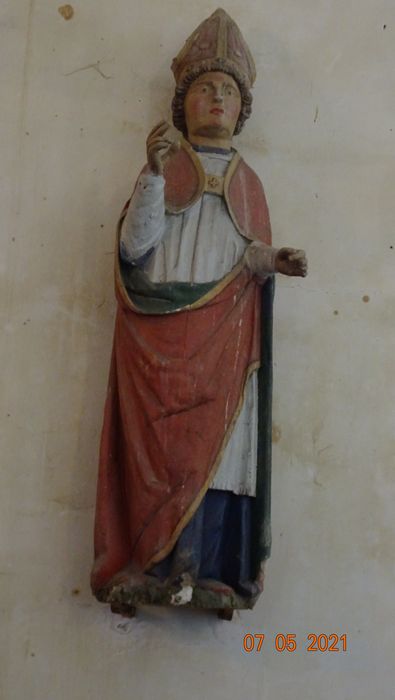 statue : Saint Loup - © Ministère de la Culture (France), Conservation des antiquités et des objets d’art de la Marne - Tous droits réservés