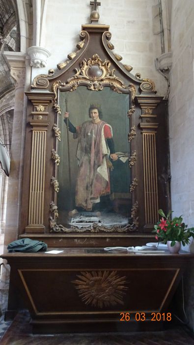 autel de la chapelle Saint-Louis, retable et tableau - © Ministère de la Culture (France), Conservation des antiquités et des objets d’art de la Marne - Tous droits réservés