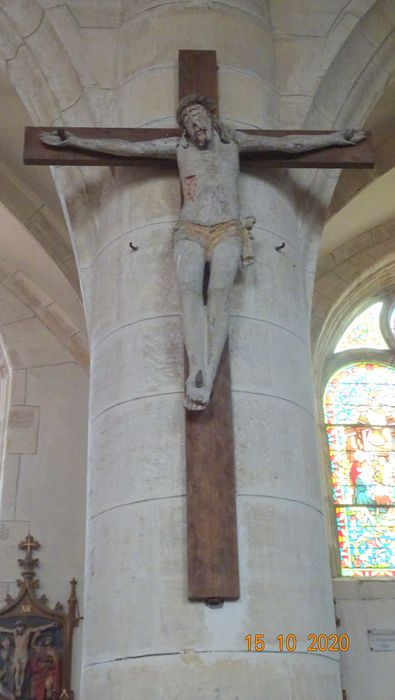 statue : Christ en croix - © Ministère de la Culture (France), Conservation des antiquités et des objets d’art de la Marne - Tous droits réservés