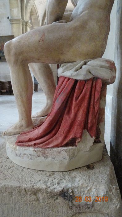 statue : Christ aux liens, détail - © Ministère de la Culture (France), Conservation des antiquités et des objets d’art de la Marne - Tous droits réservés