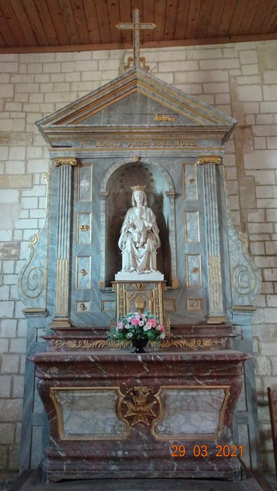 autel et retable sud