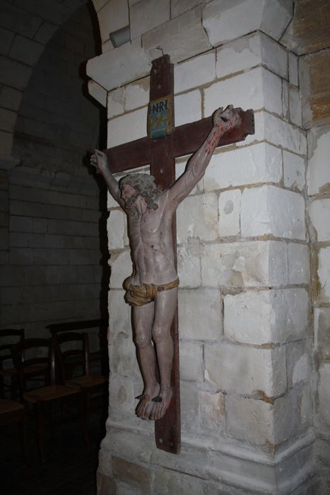 statue : Christ en croix - © Ministère de la Culture (France), Conservation des antiquités et des objets d’art de la Marne - Tous droits réservés