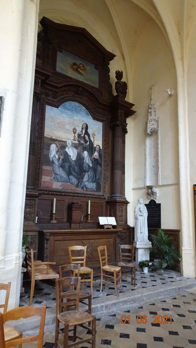 tableau : Sainte Claire met en fuite les Sarrasins