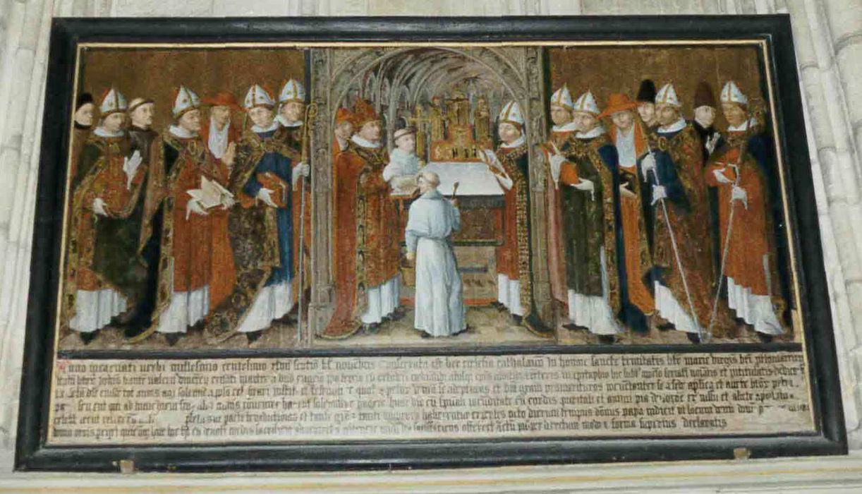 tableau : Consécration de la cathédrale par Eugène III en 1147 (La)