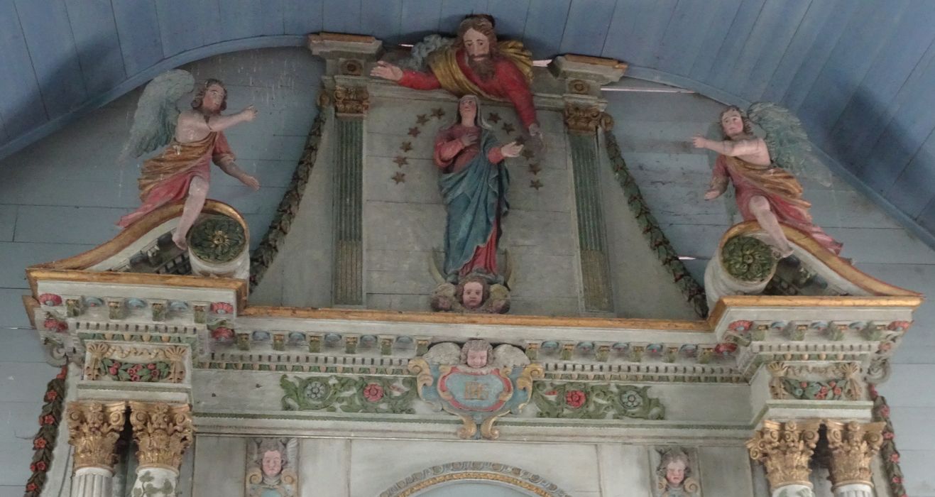 retable du maître-autel, vue partielle - © Ministère de la Culture (France), Conservation des antiquités et des objets d’art de la Marne - Tous droits réservés