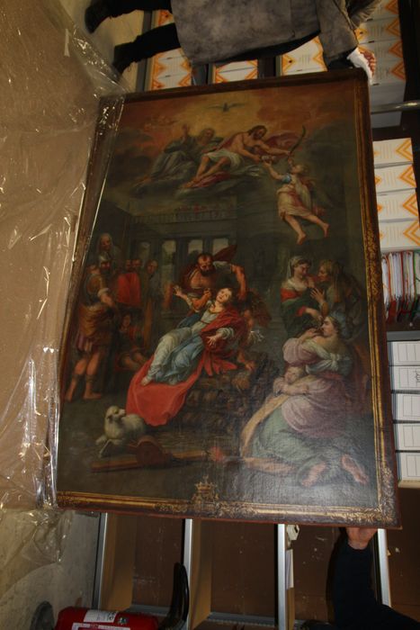 tableau : Martyre de sainte Agnès - © Ministère de la Culture (France), Conservation des antiquités et des objets d’art de la Marne - Tous droits réservés