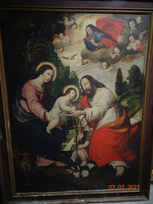 tableau : Sainte Famille avec saint Jean-Baptiste, détail