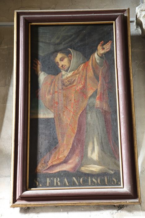 tableau : Saint François - © Ministère de la Culture (France), Conservation des antiquités et des objets d’art de la Marne - Tous droits réservés