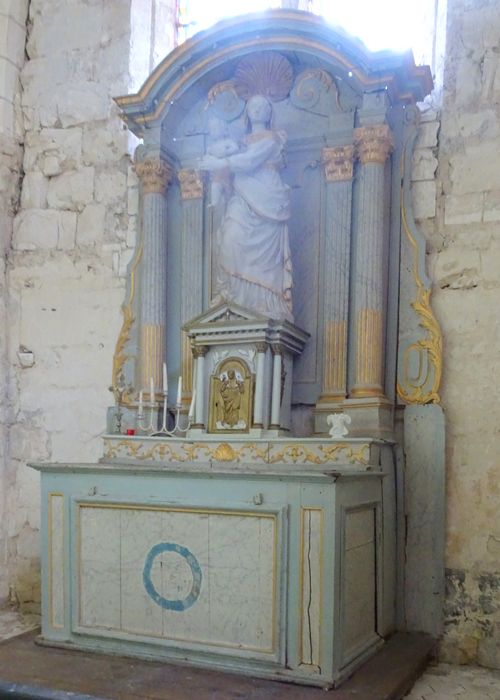 retable, statue : Vierge à l’Enfant