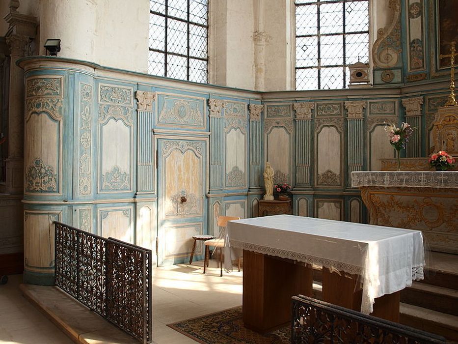 clôture de choeur, vue partielle
