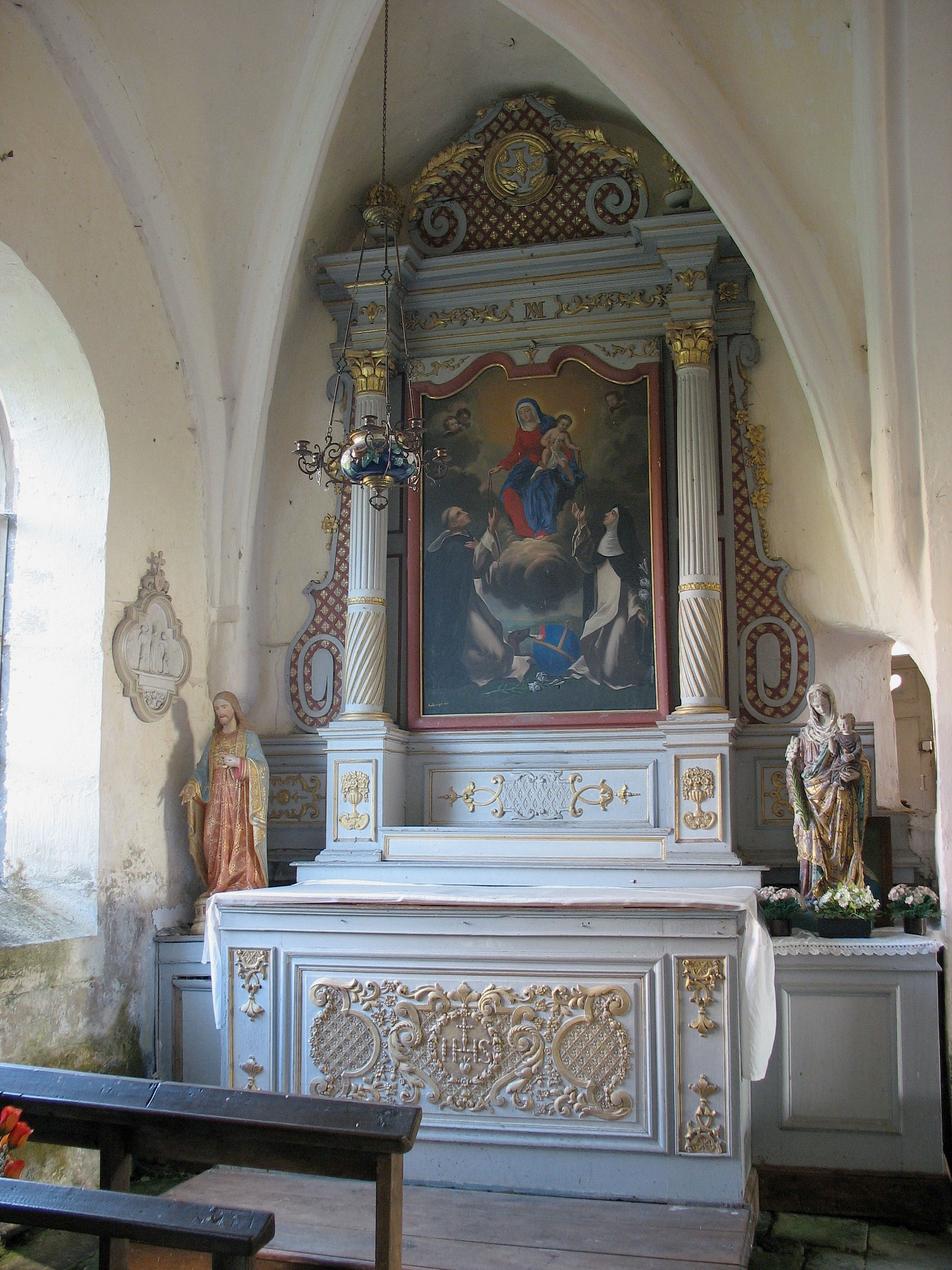 autel secondaire du Rosaire  - © Ministère de la culture ; © Conseil régional de Champagne-Ardenne ; © Conseil général de la Haute-Marne – Tous droits réservés