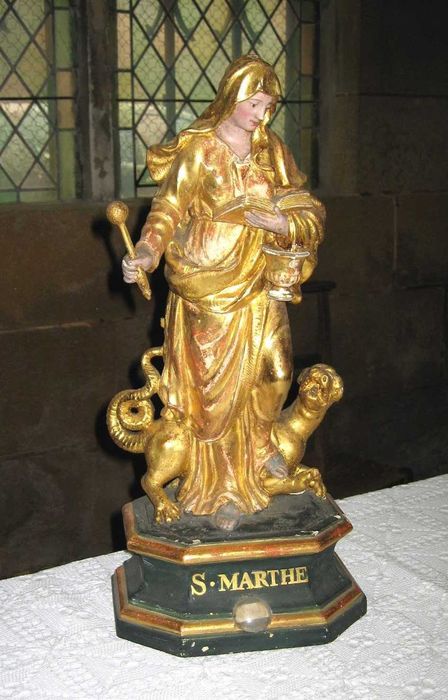 statuette - reliquaire : Sainte Marthe