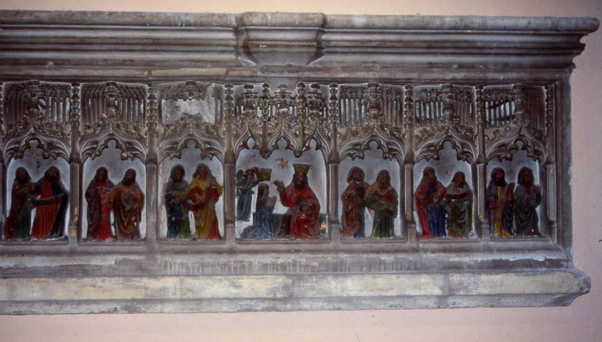 Retable en bas-relief : les Douze apôtres