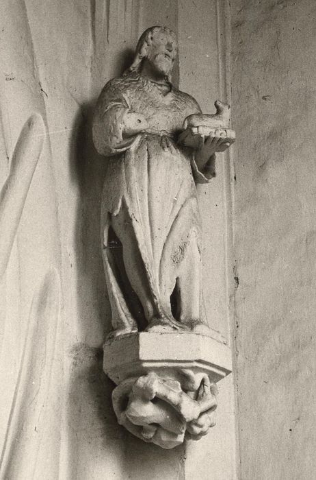 statue : Saint Jean-Baptiste - © Ministère de la Culture (France), Conservation des antiquités et des objets d’art de Meurthe-et-Moselle - Tous droits réservés