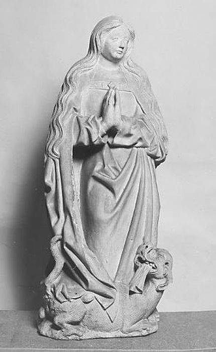 Groupe sculpté : Sainte Marguerite