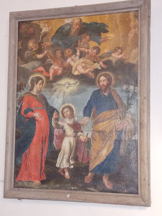 tableau : La Sainte Famille et la Trinité