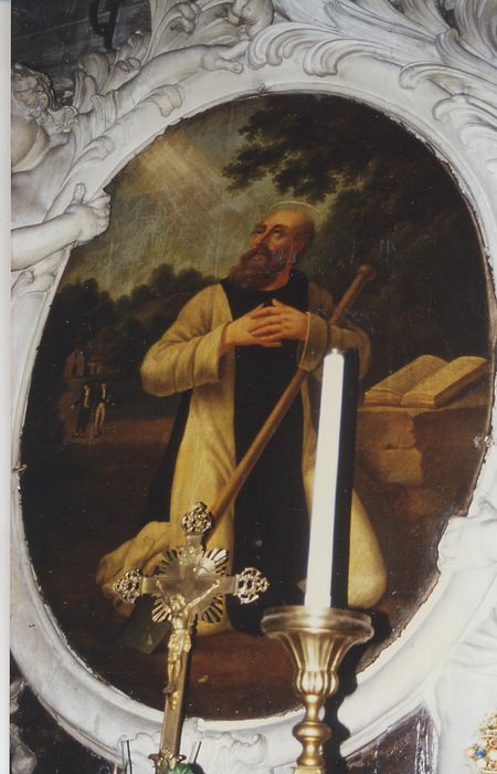 tableau :Saint Fiacre en prière